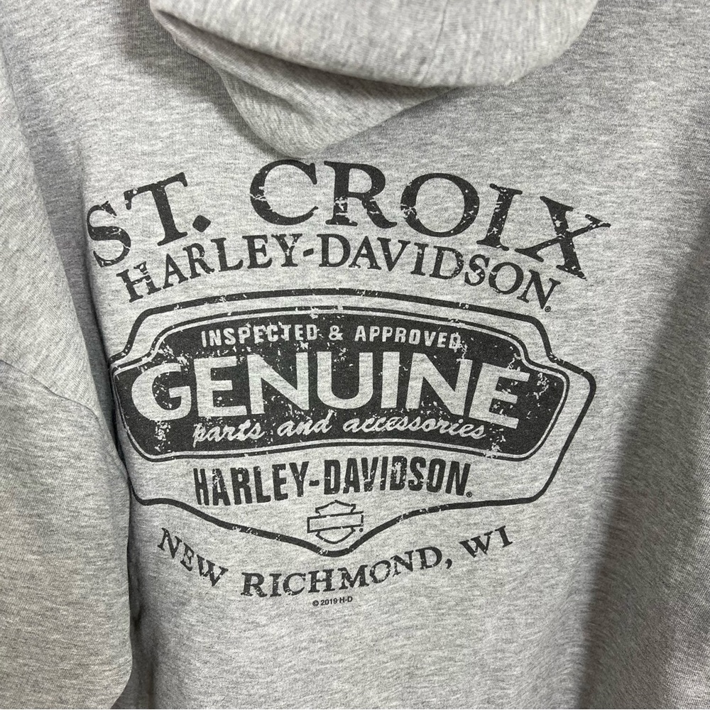 Harley Davidson Hoodie St. Croix New Richmond Large - Picture 7 of 7